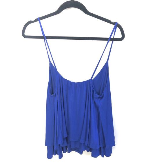 NEW Blue Spaghetti Strap Crop Top - Picture 5 of 5